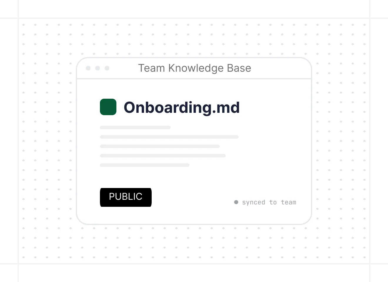 Team Knowledge